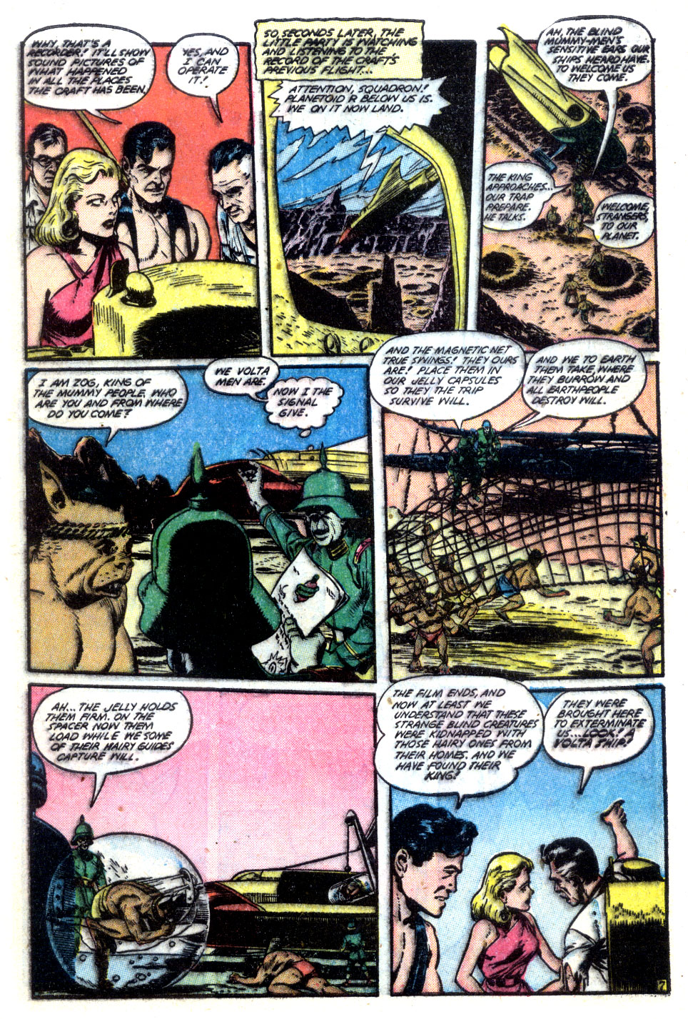 Planet Comics #61 (Fiction House), page 9. Public domain (US).