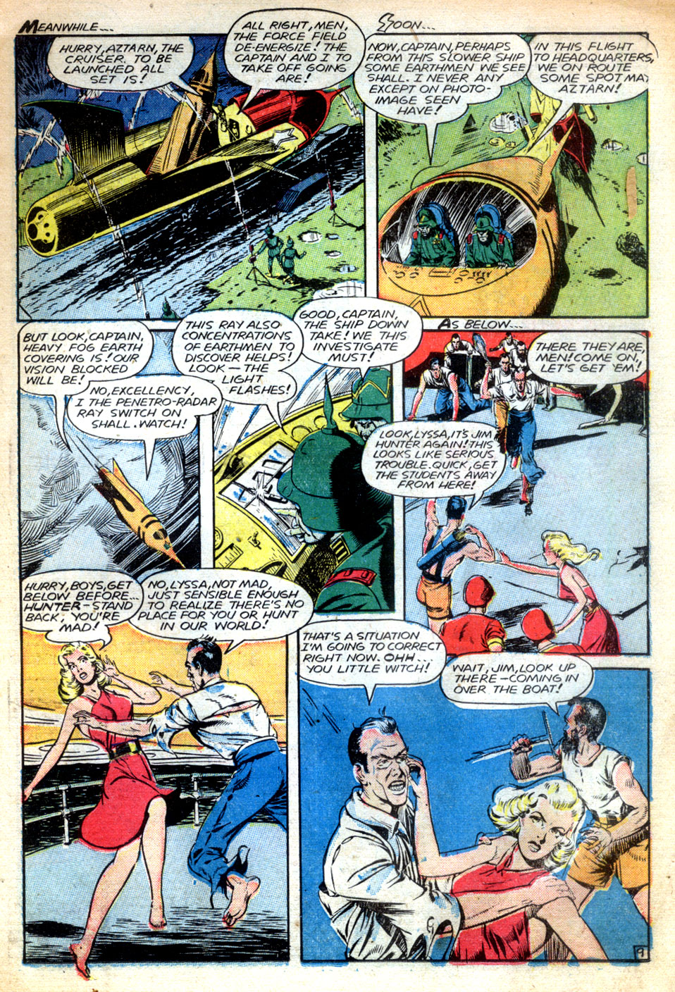 Planet Comics #62 (Fiction House), page 11. Public domain (US).