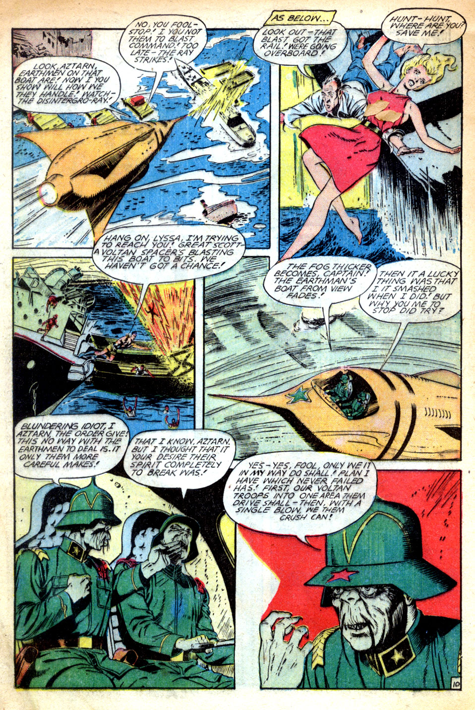 Planet Comics #62 (Fiction House), page 12. Public domain (US).