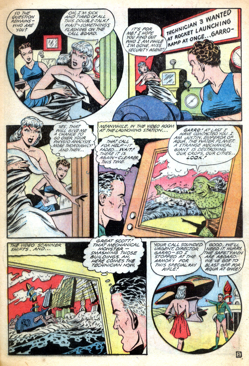 Planet Comics #62 (Fiction House), page 21. Public domain (US).