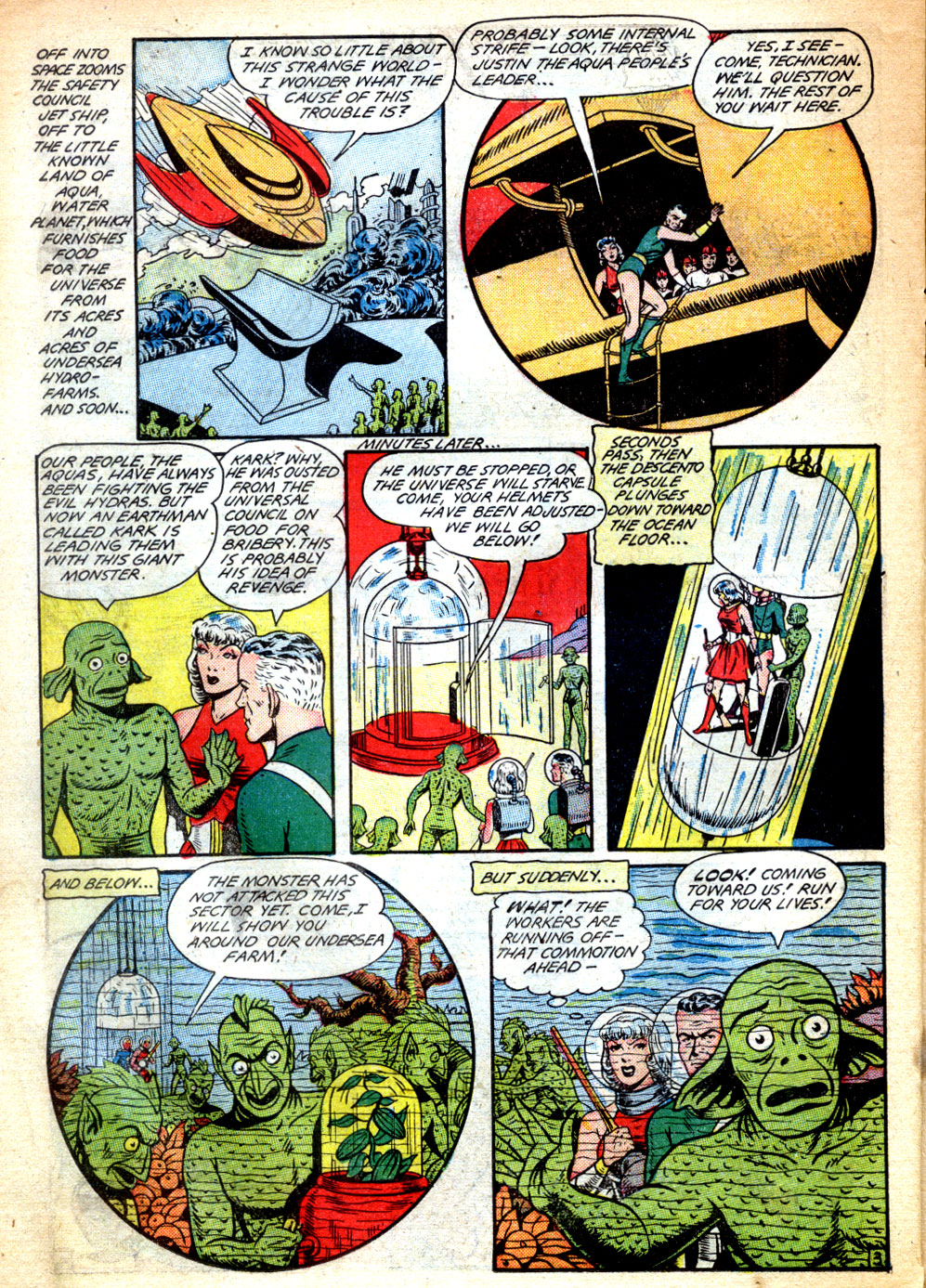 Planet Comics #62 (Fiction House), page 22. Public domain (US).
