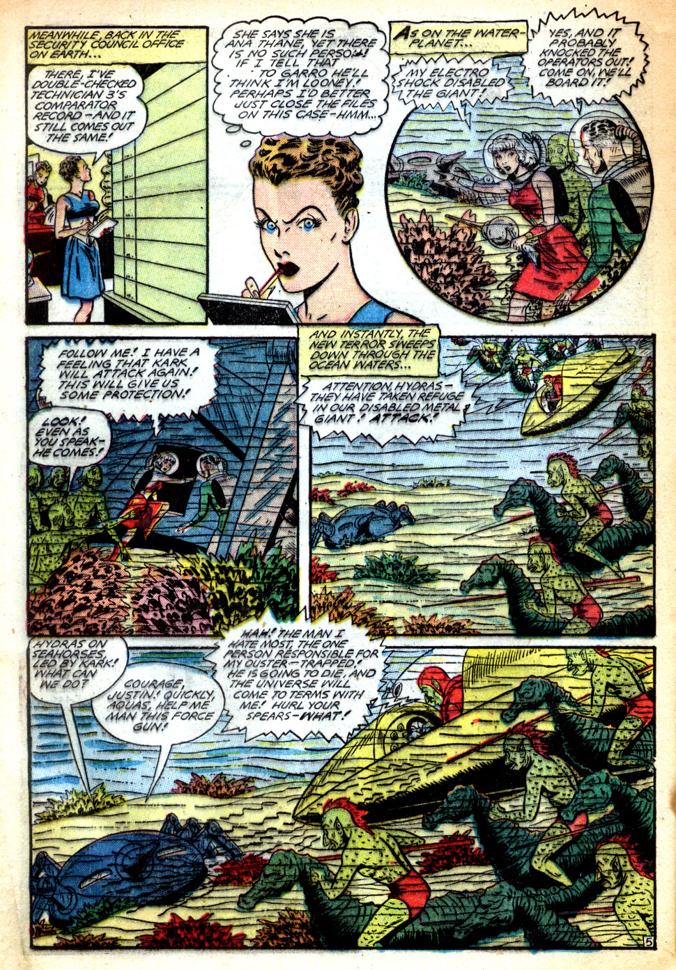 Planet Comics #62 (Fiction House), page 24. Public domain (US).