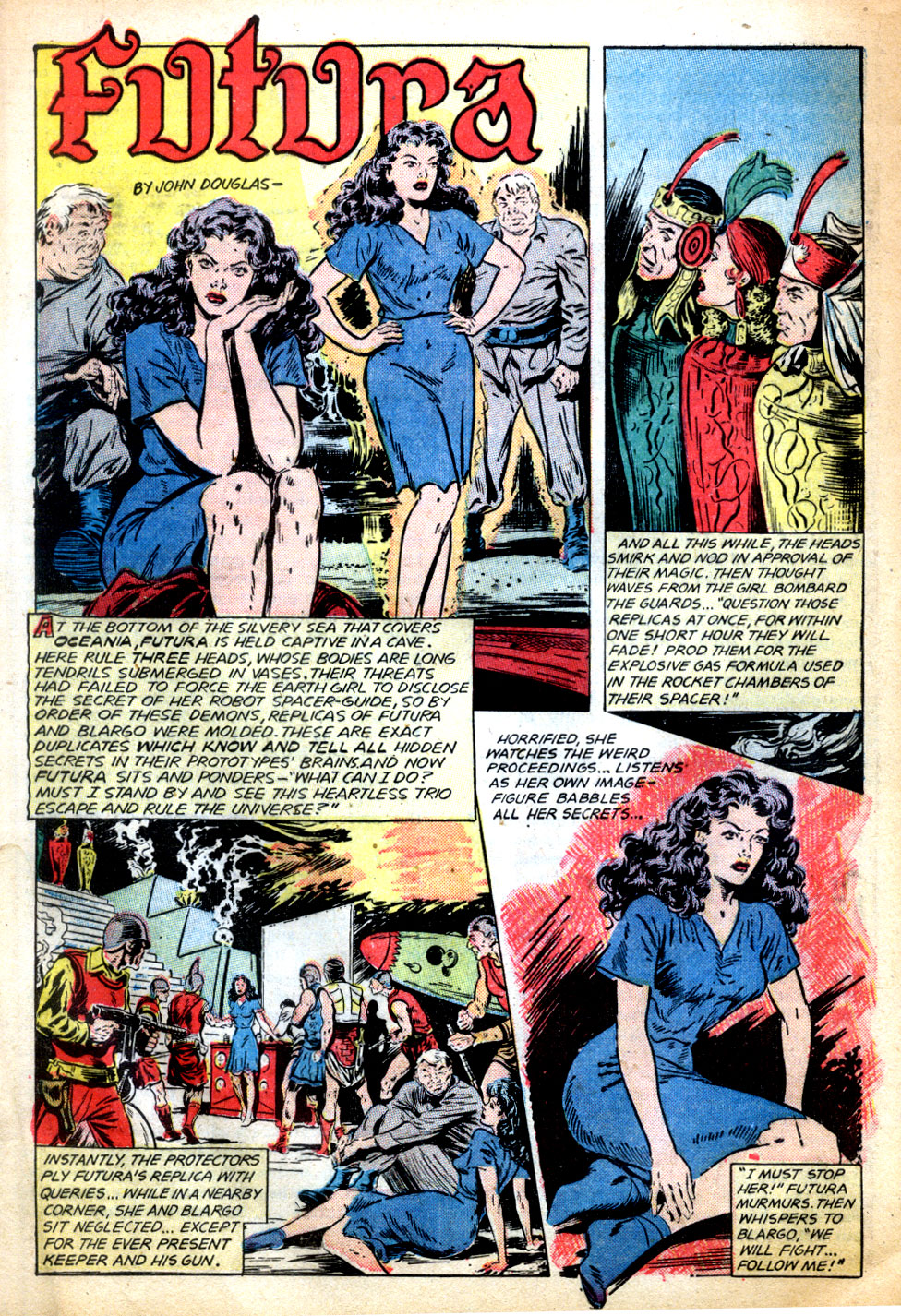 Planet Comics #62 (Fiction House), page 28. Public domain (US).