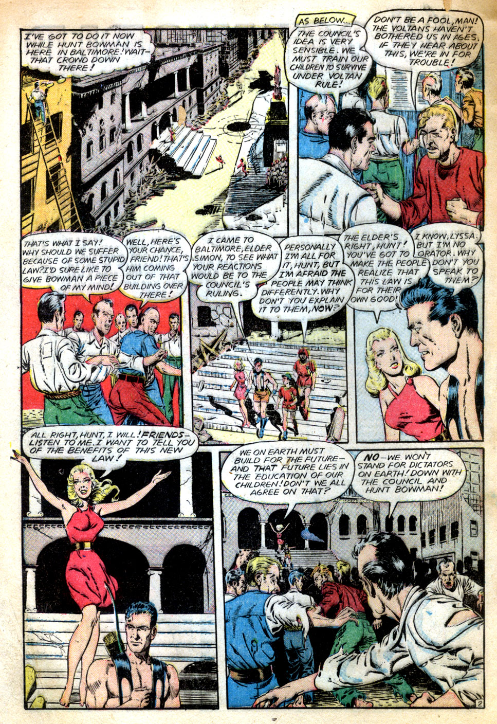 Planet Comics #62 (Fiction House), page 4. Public domain (US).