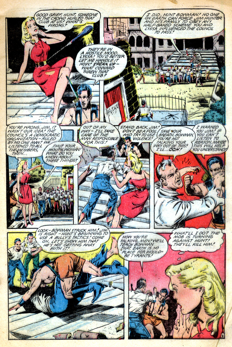 Planet Comics #62 (Fiction House), page 5. Public domain (US).
