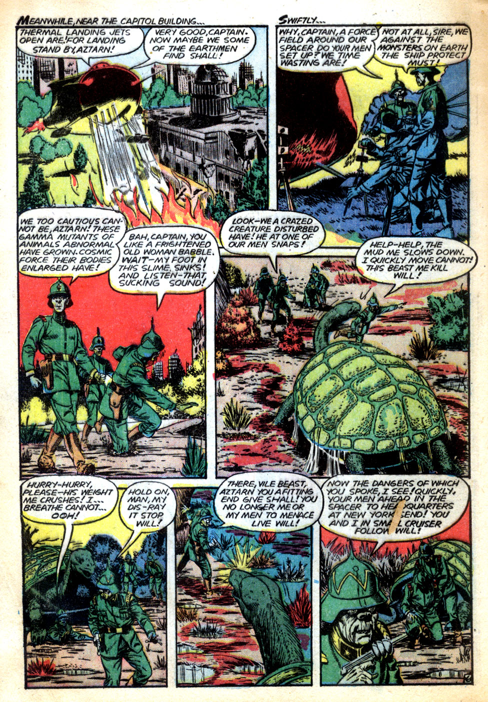Planet Comics #62 (Fiction House), page 8. Public domain (US).