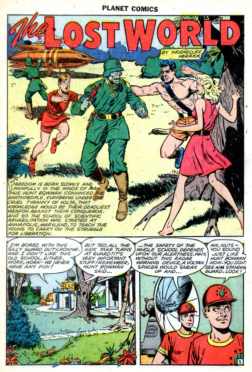 Planet Comics #63 (Fiction House), page 3. Public domain (US).
