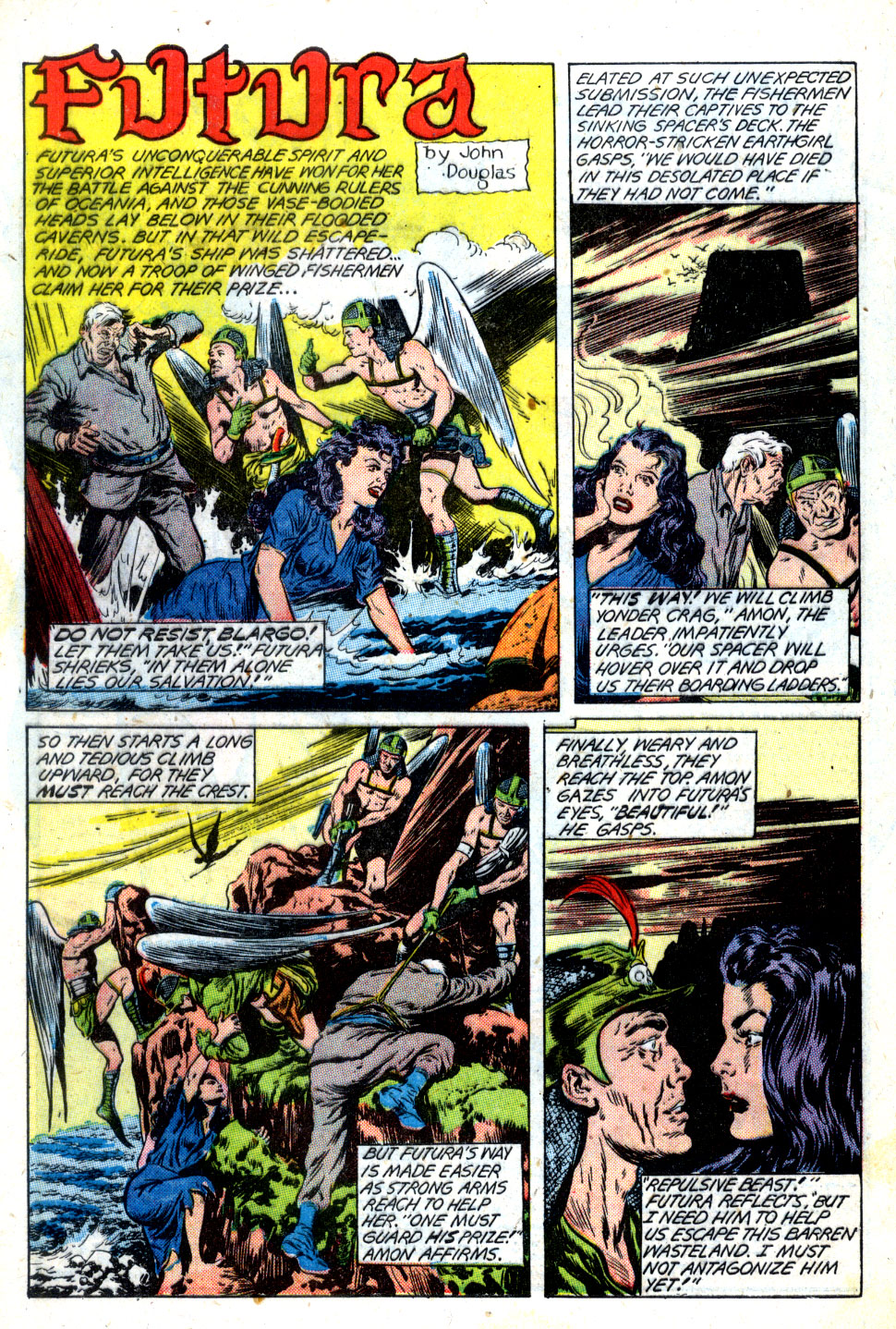 Planet Comics #63 (Fiction House), page 28. Public domain (US).