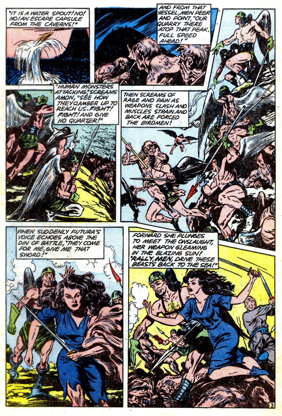 Planet Comics #63 (Fiction House), page 30. Public domain (US).
