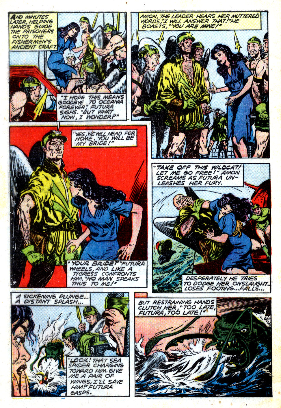 Planet Comics #63 (Fiction House), page 32. Public domain (US).