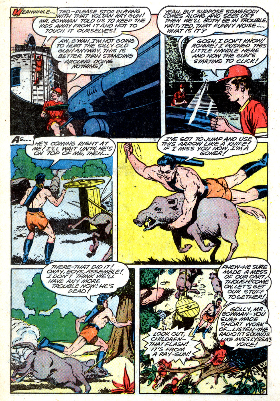 Planet Comics #63 (Fiction House), page 7. Public domain (US).