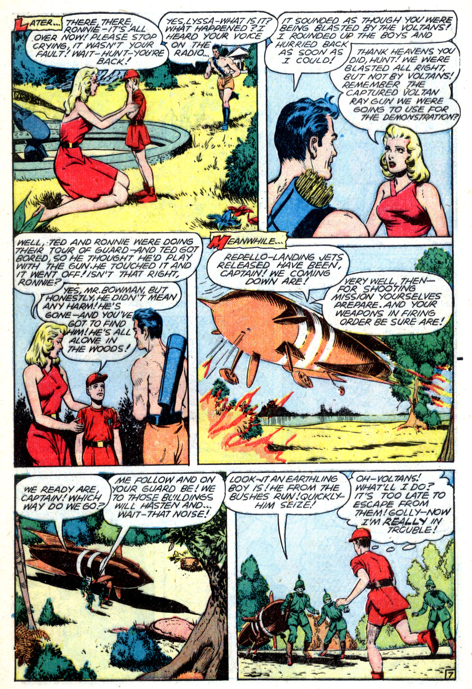 Planet Comics #63 (Fiction House), page 9. Public domain (US).