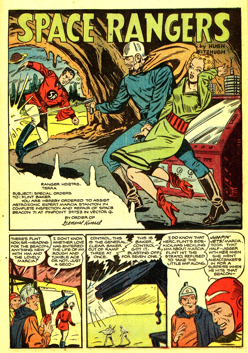 Planet Comics #64 (Fiction House), page 13. Public domain (US).