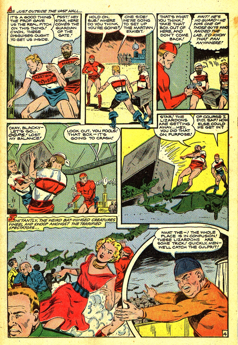 Planet Comics #64 (Fiction House), page 23. Public domain (US).