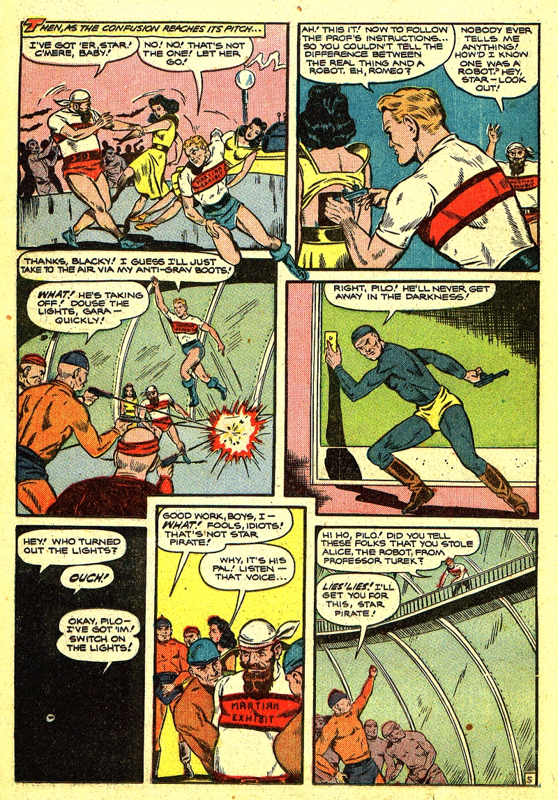 Planet Comics #64 (Fiction House), page 24. Public domain (US).