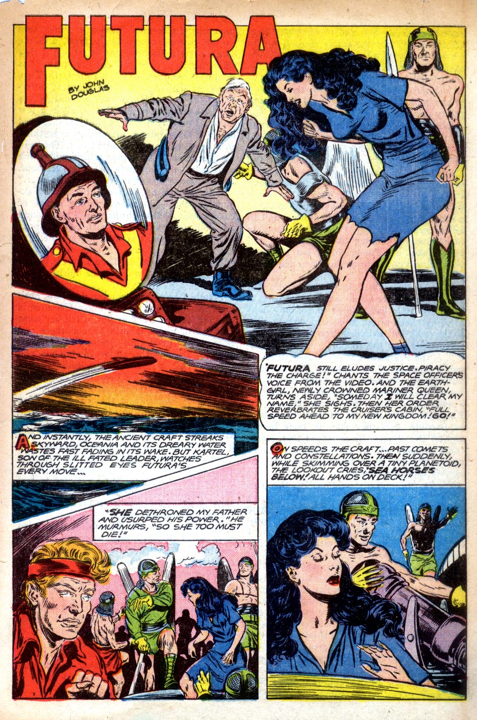 Planet Comics #64 (Fiction House), page 28. Public domain (US).
