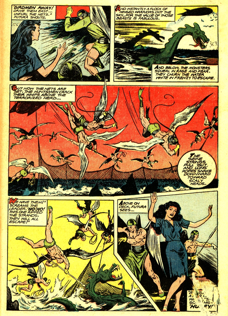 Planet Comics #64 (Fiction House), page 29. Public domain (US).
