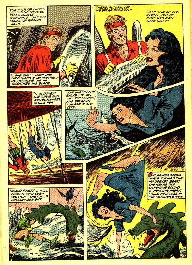 Planet Comics #64 (Fiction House), page 30. Public domain (US).