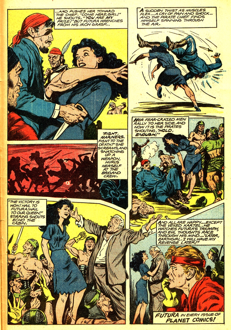 Planet Comics #64 (Fiction House), page 33. Public domain (US).