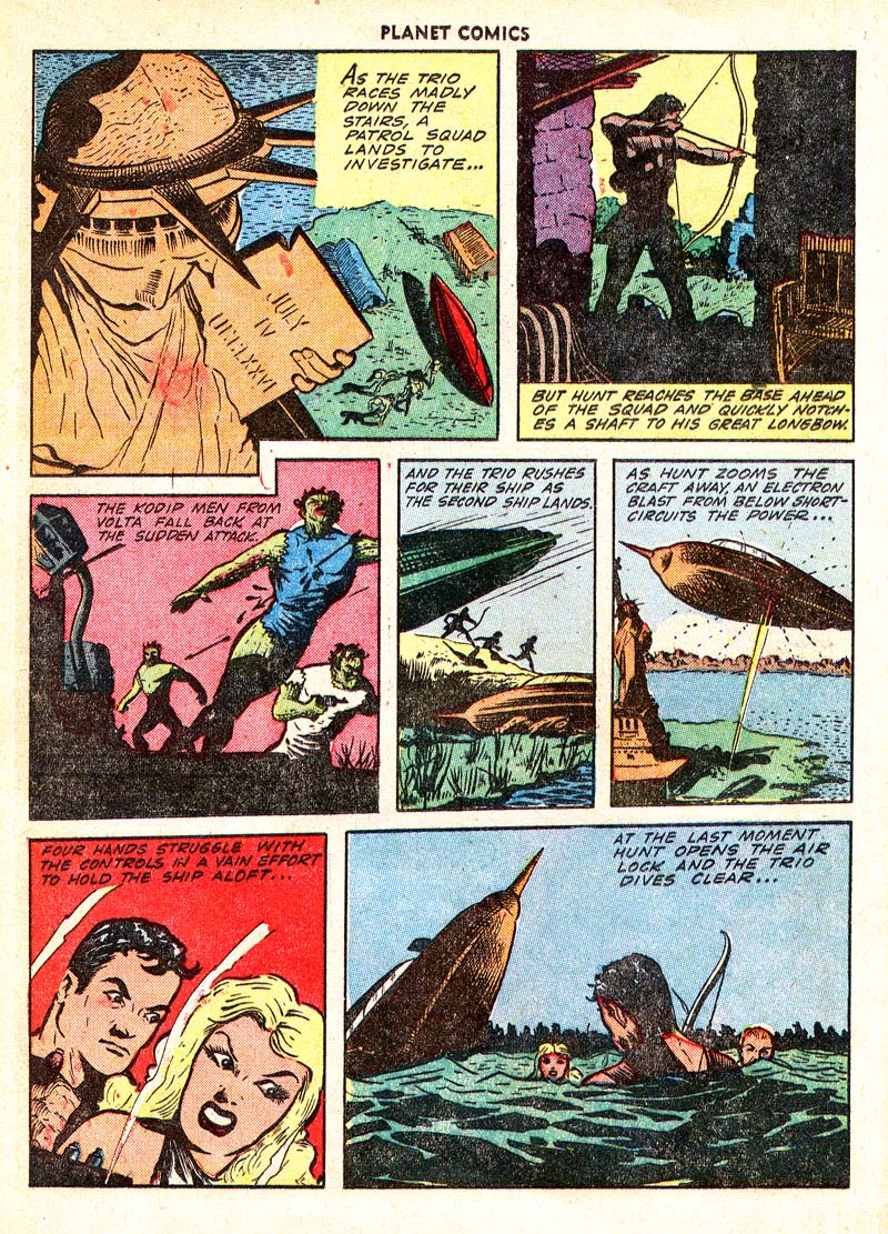Planet Comics #65 (Fiction House), page 12. Public domain (US).