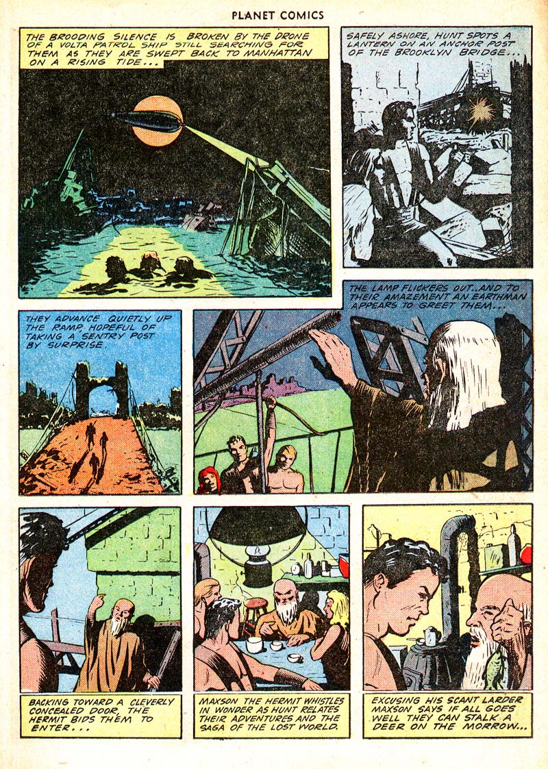 Planet Comics #65 (Fiction House), page 13. Public domain (US).