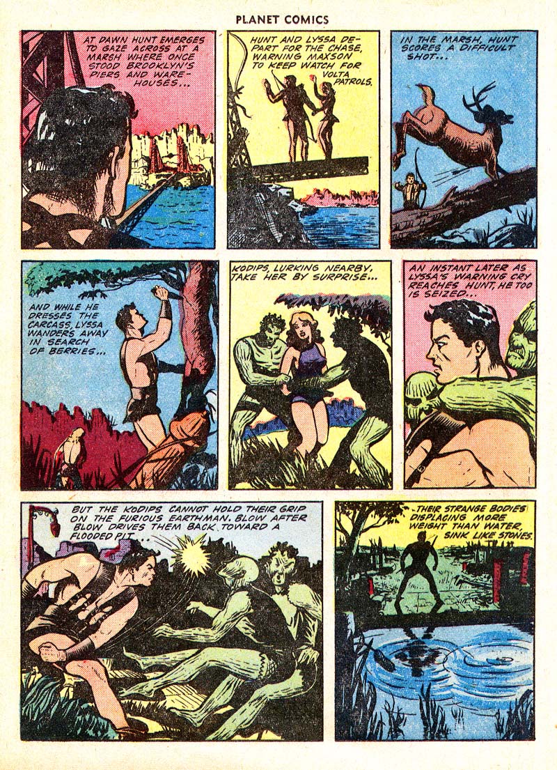 Planet Comics #65 (Fiction House), page 14. Public domain (US).