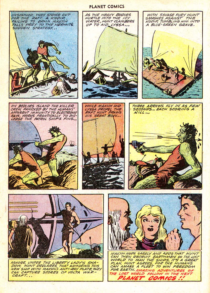 Planet Comics #65 (Fiction House), page 18. Public domain (US).
