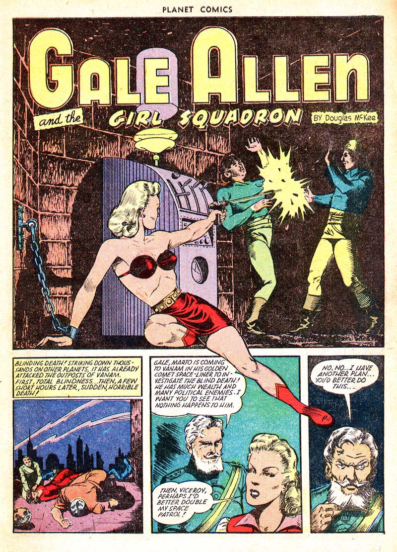 Planet Comics #65 (Fiction House), page 3. Public domain (US).