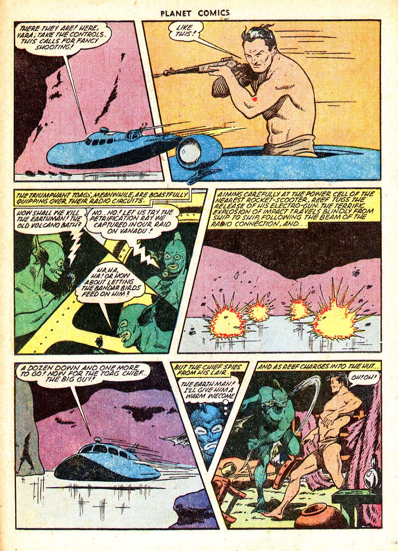 Planet Comics #65 (Fiction House), page 25. Public domain (US).