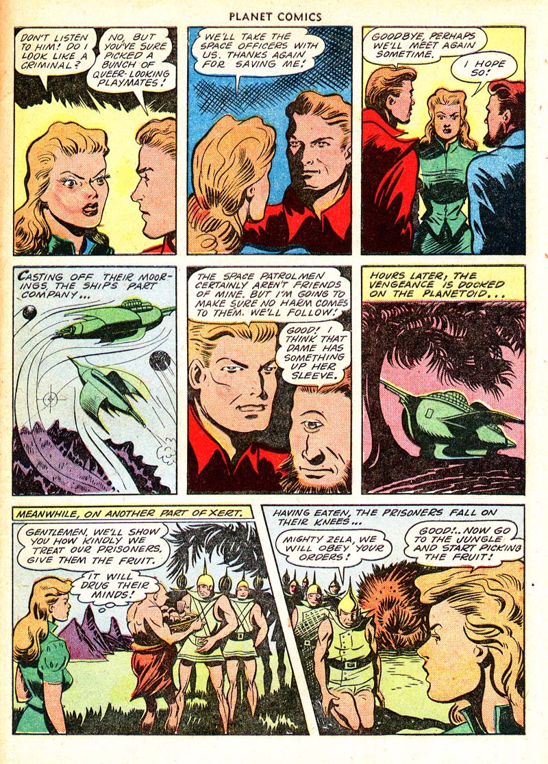 Planet Comics #65 (Fiction House), page 29. Public domain (US).