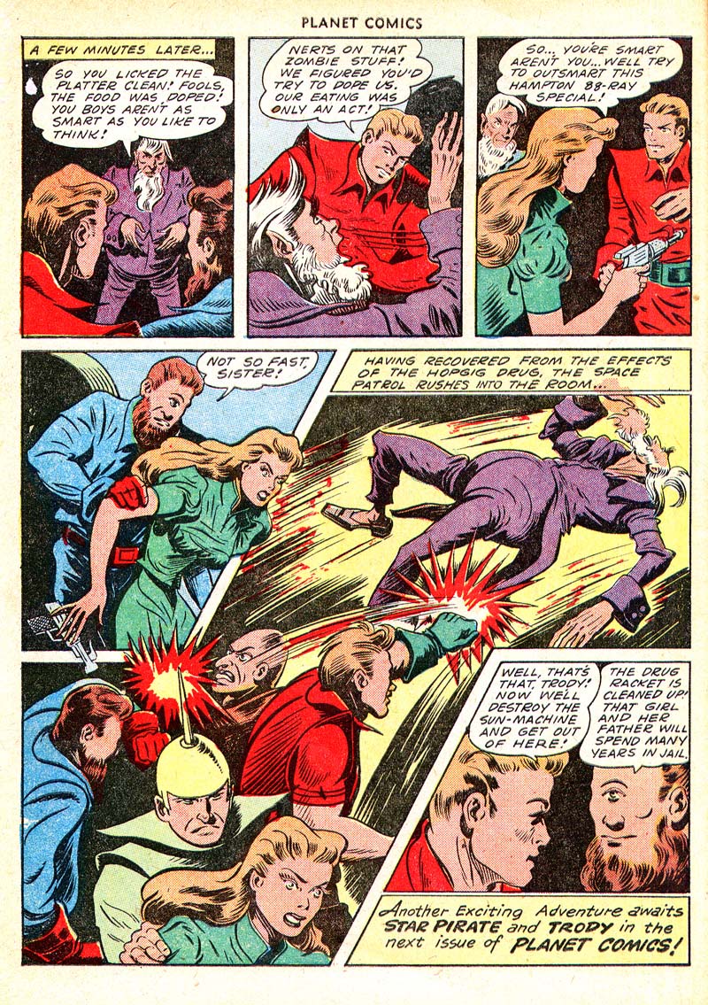 Planet Comics #65 (Fiction House), page 34. Public domain (US).