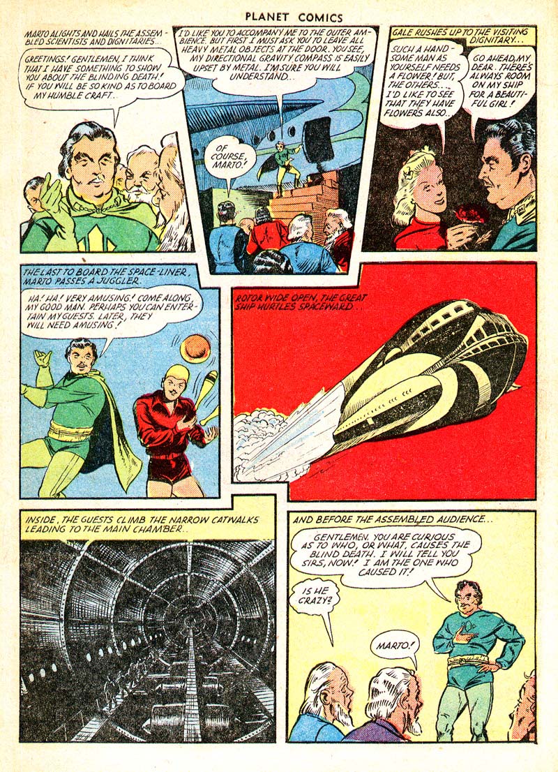 Planet Comics #65 (Fiction House), page 5. Public domain (US).
