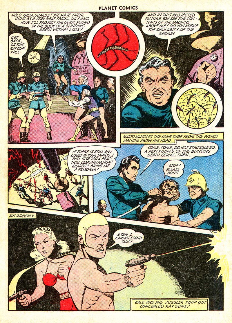 Planet Comics #65 (Fiction House), page 6. Public domain (US).