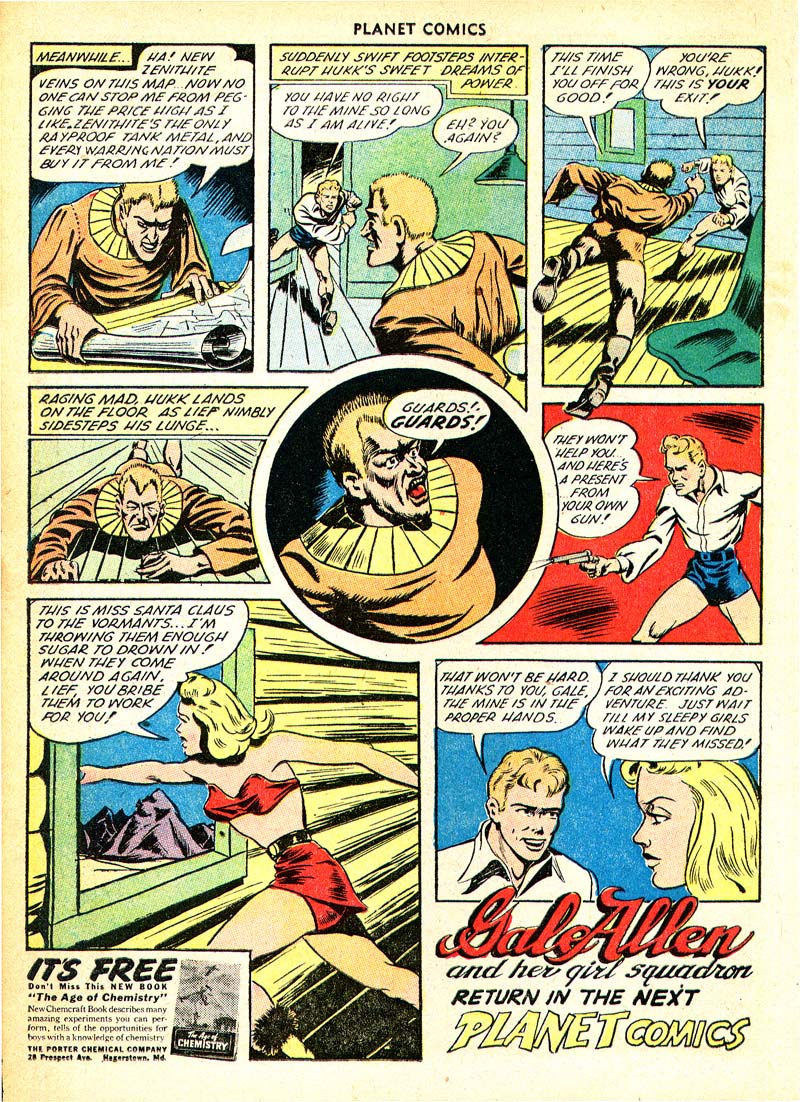 Planet Comics #66 (Fiction House), page 18. Public domain (US).