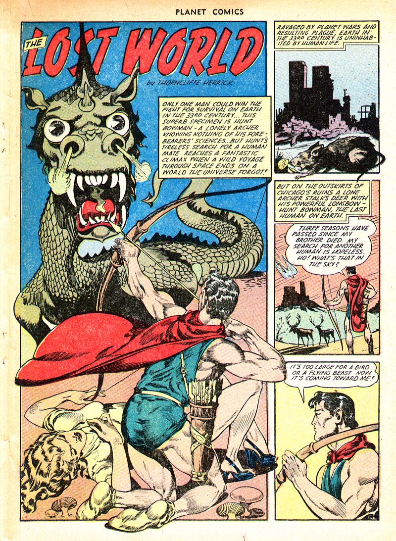 Planet Comics #66 (Fiction House), page 19. Public domain (US).