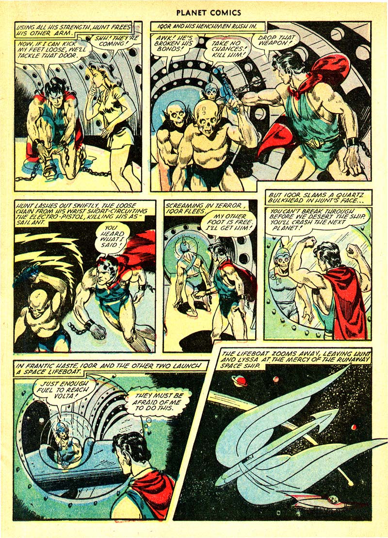 Planet Comics #66 (Fiction House), page 23. Public domain (US).