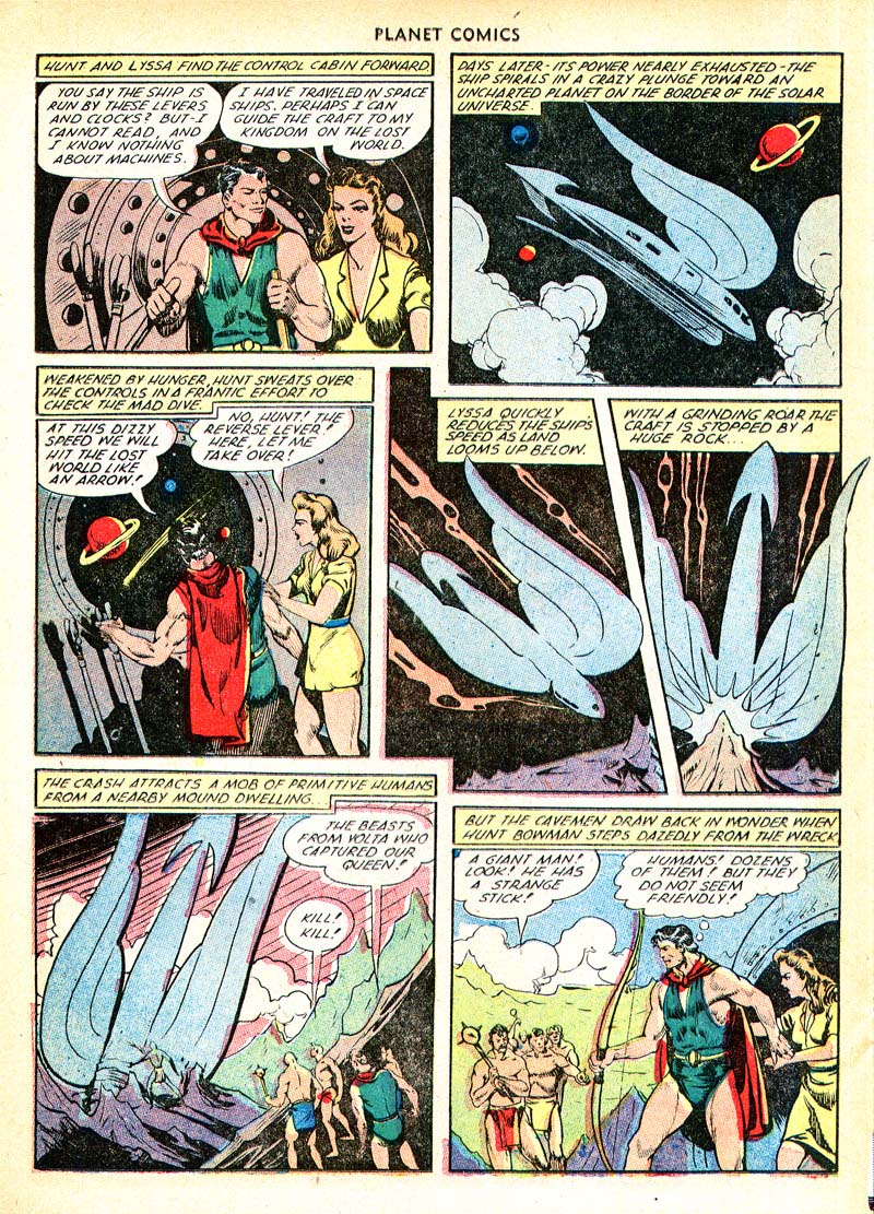 Planet Comics #66 (Fiction House), page 24. Public domain (US).