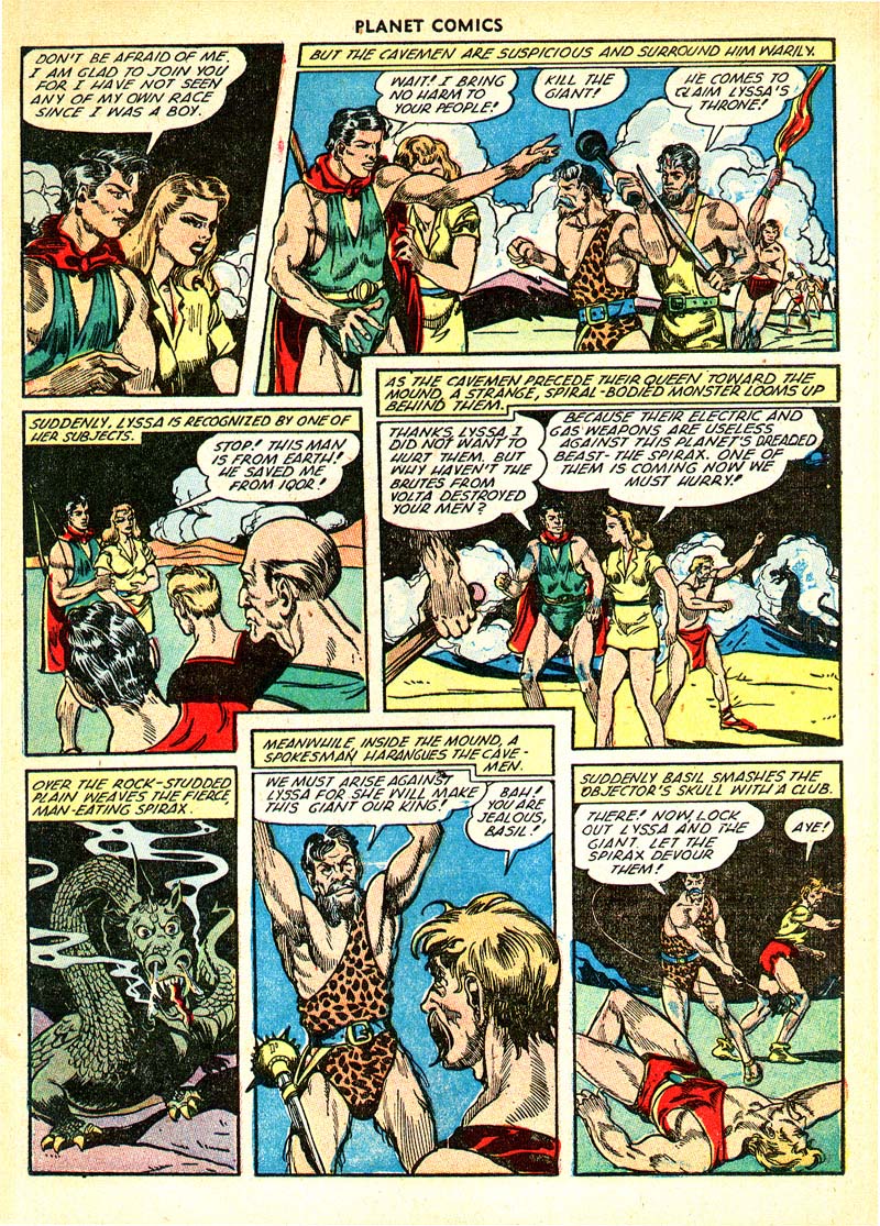 Planet Comics #66 (Fiction House), page 25. Public domain (US).