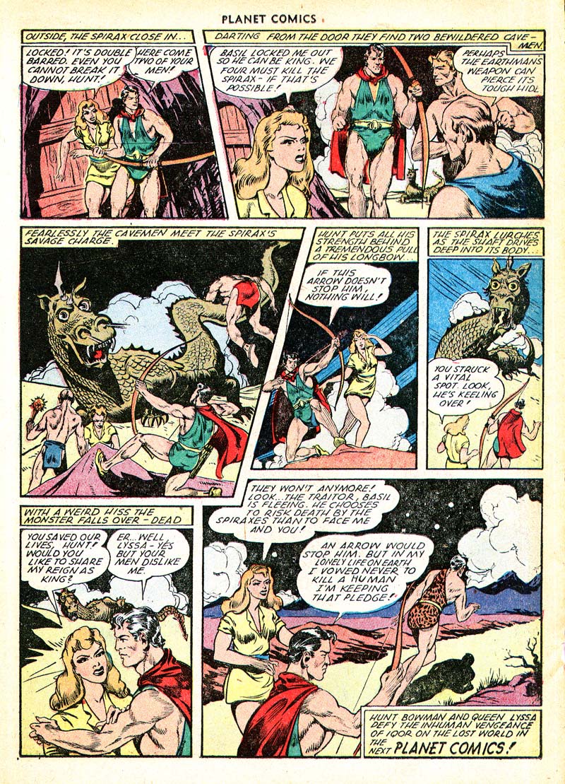 Planet Comics #66 (Fiction House), page 26. Public domain (US).