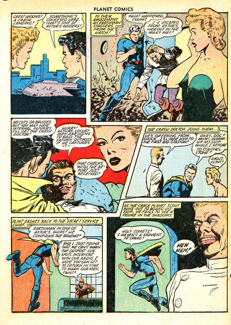 Planet Comics #66 (Fiction House), page 28. Public domain (US).