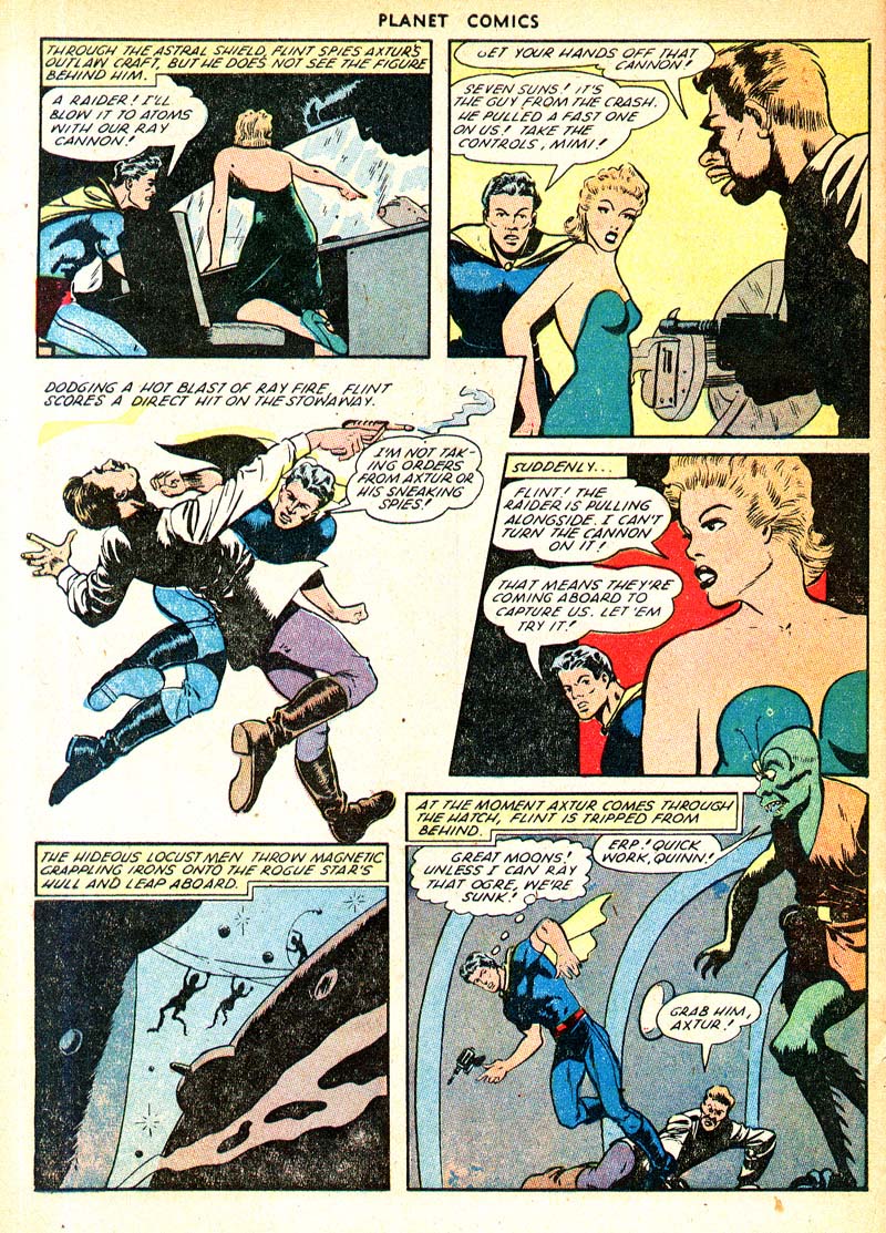 Planet Comics #66 (Fiction House), page 30. Public domain (US).
