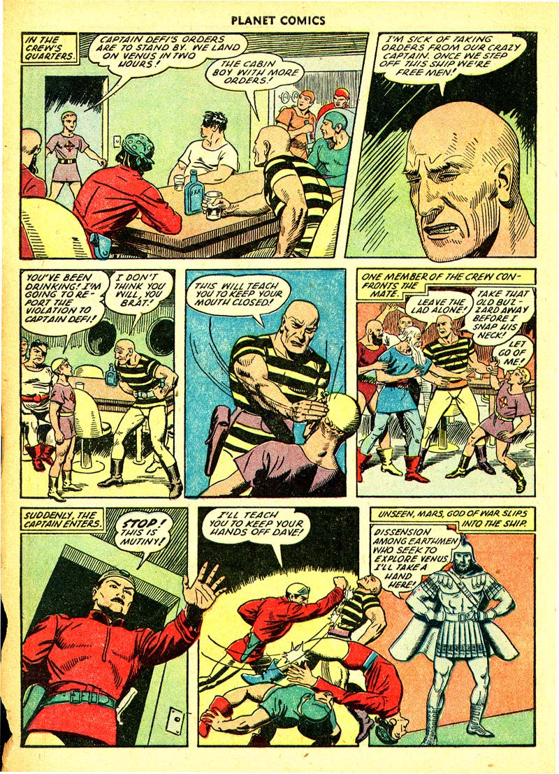 Planet Comics #66 (Fiction House), page 4. Public domain (US).