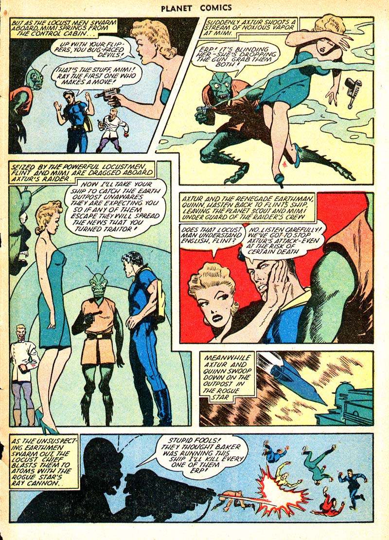 Planet Comics #66 (Fiction House), page 31. Public domain (US).