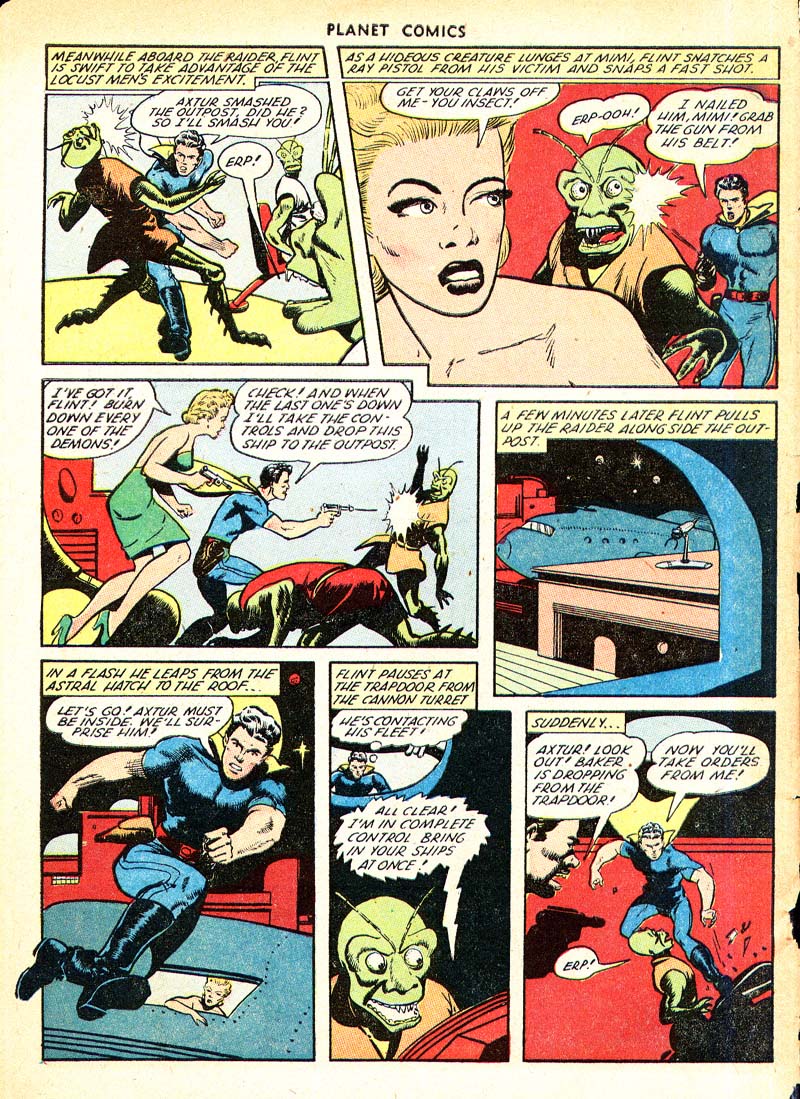 Planet Comics #66 (Fiction House), page 32. Public domain (US).