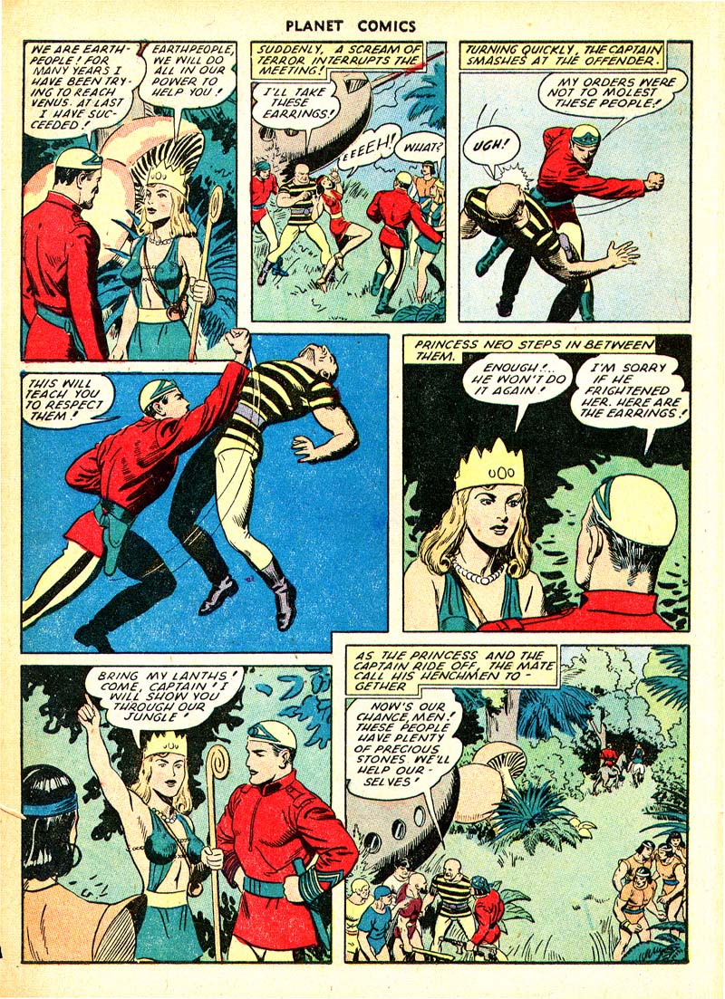 Planet Comics #66 (Fiction House), page 6. Public domain (US).