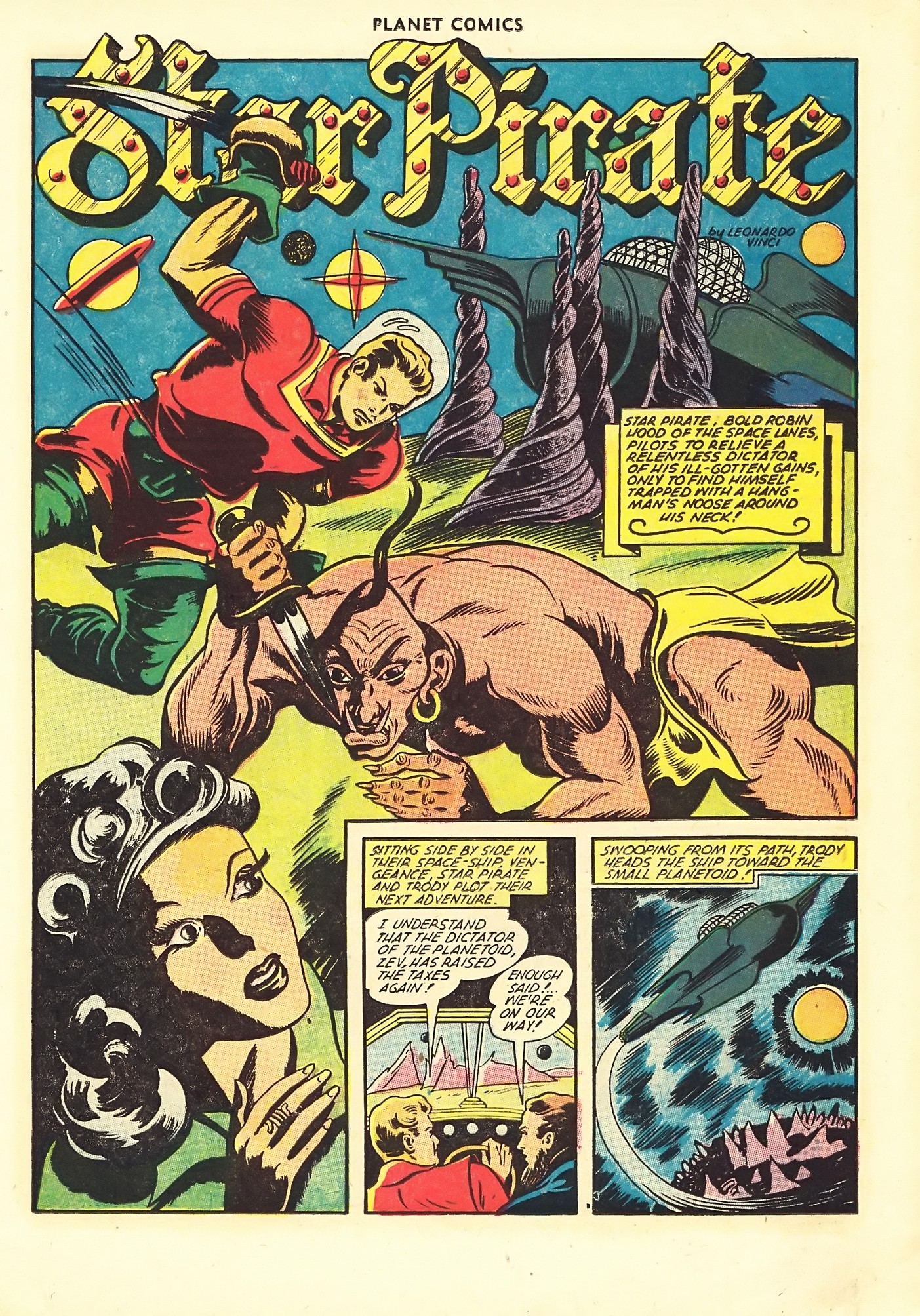 Planet Comics #67 (Fiction House), page 11. Public domain (US).