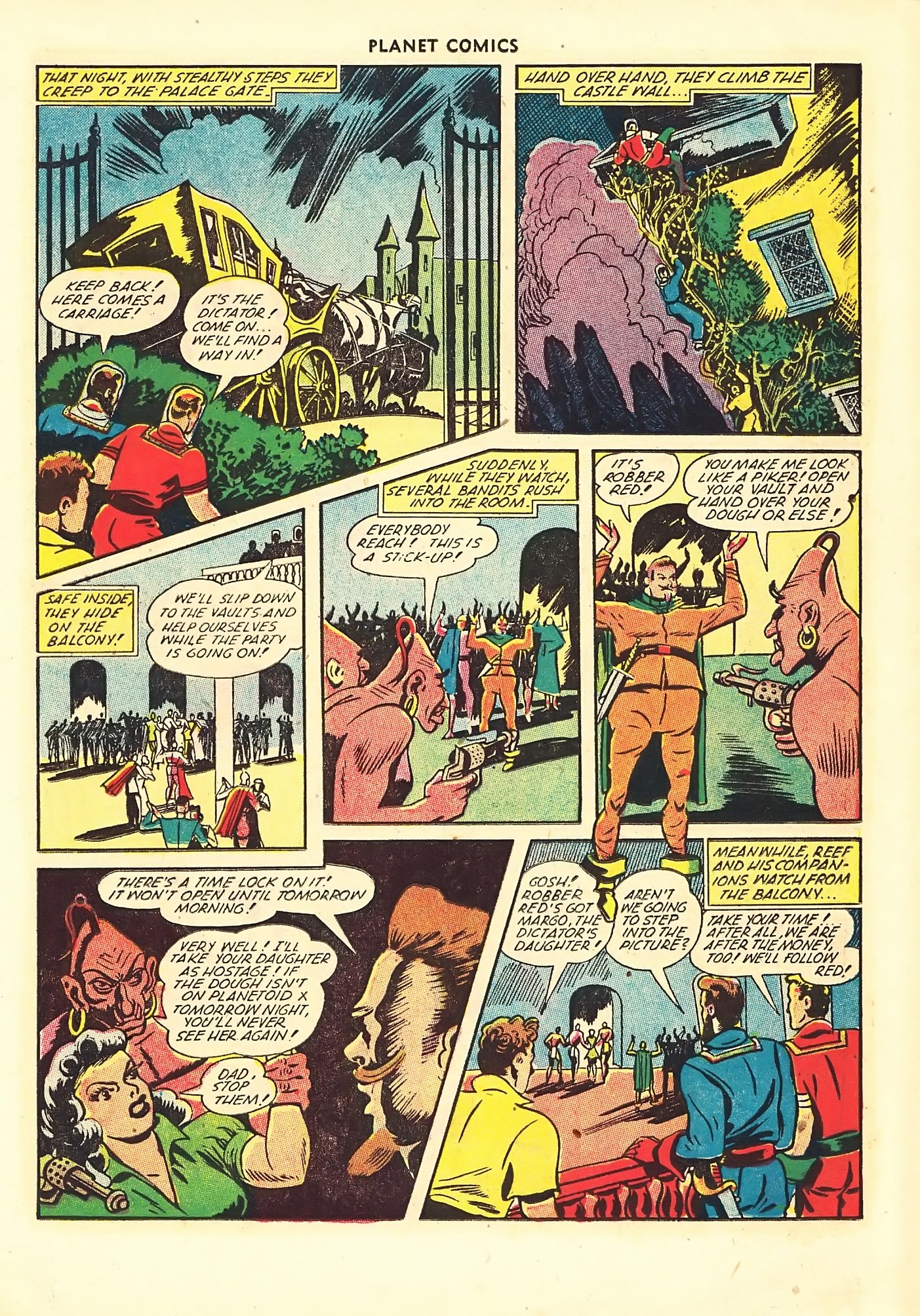 Planet Comics #67 (Fiction House), page 13. Public domain (US).