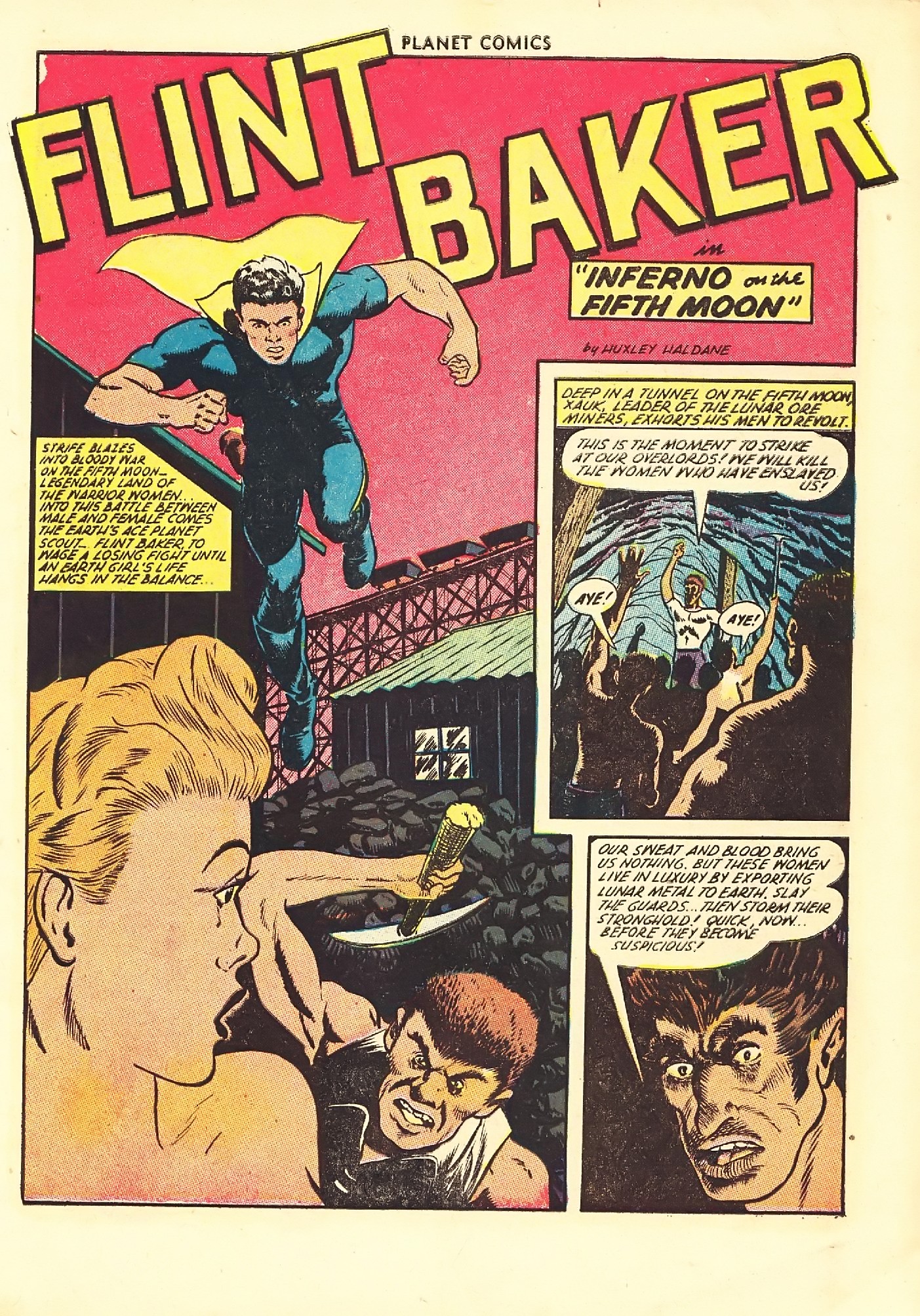 Planet Comics #67 (Fiction House), page 3. Public domain (US).