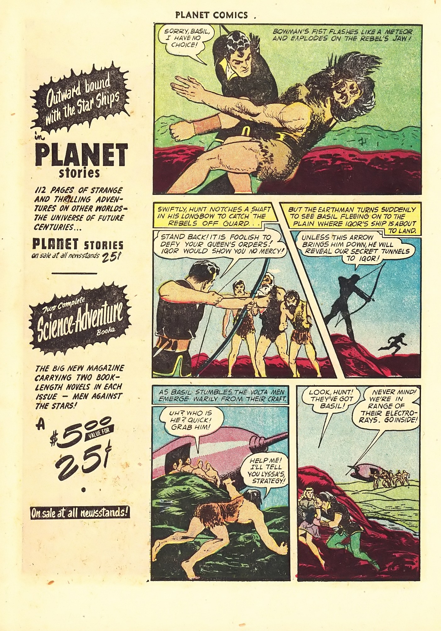 Planet Comics #67 (Fiction House), page 30. Public domain (US).