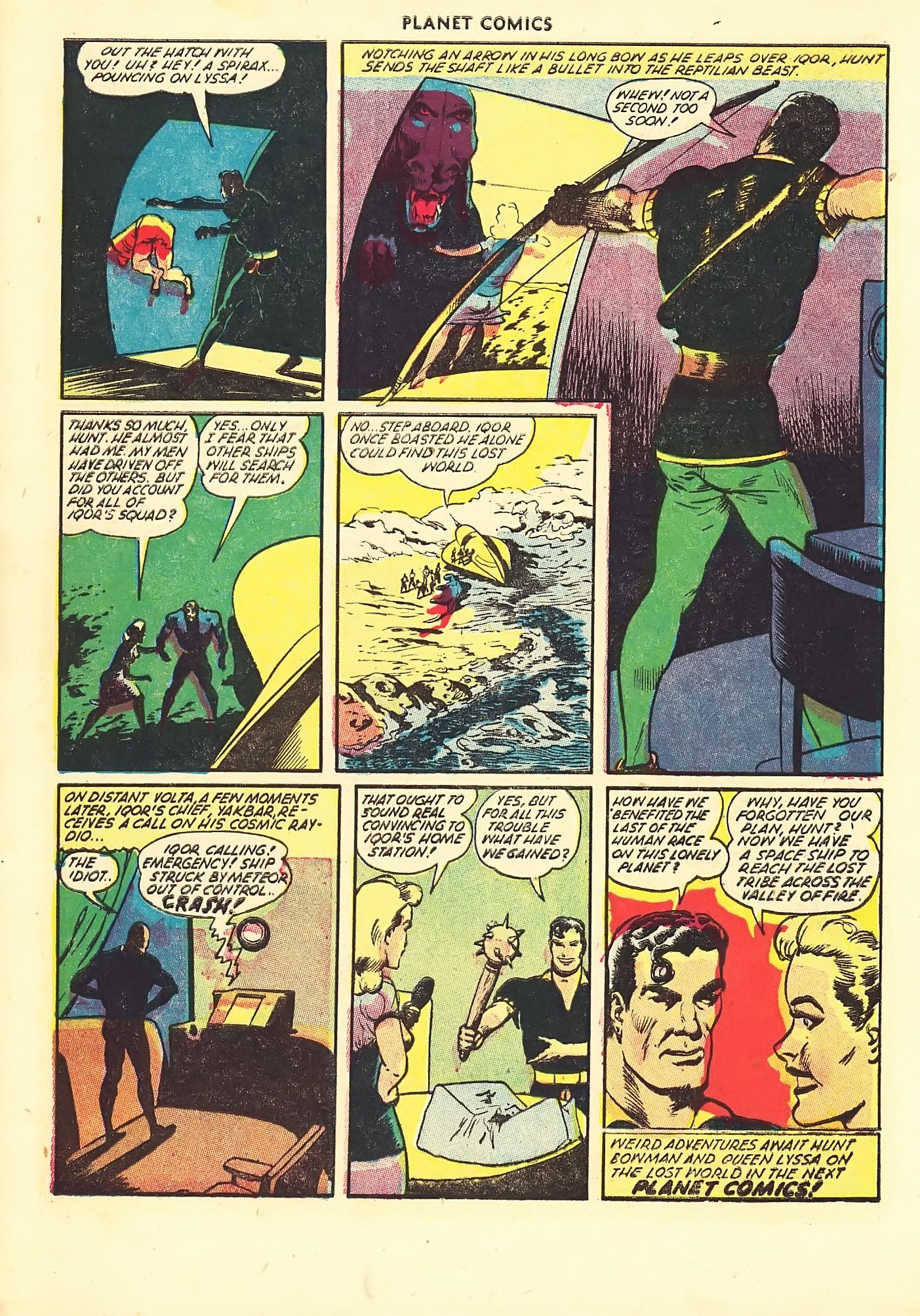Planet Comics #67 (Fiction House), page 34. Public domain (US).